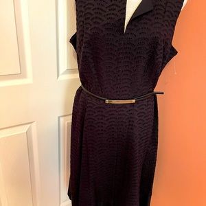 Calvin Klein Belted Eyelet Dress 18W